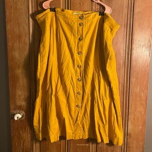 Madewell Button Down Skirt